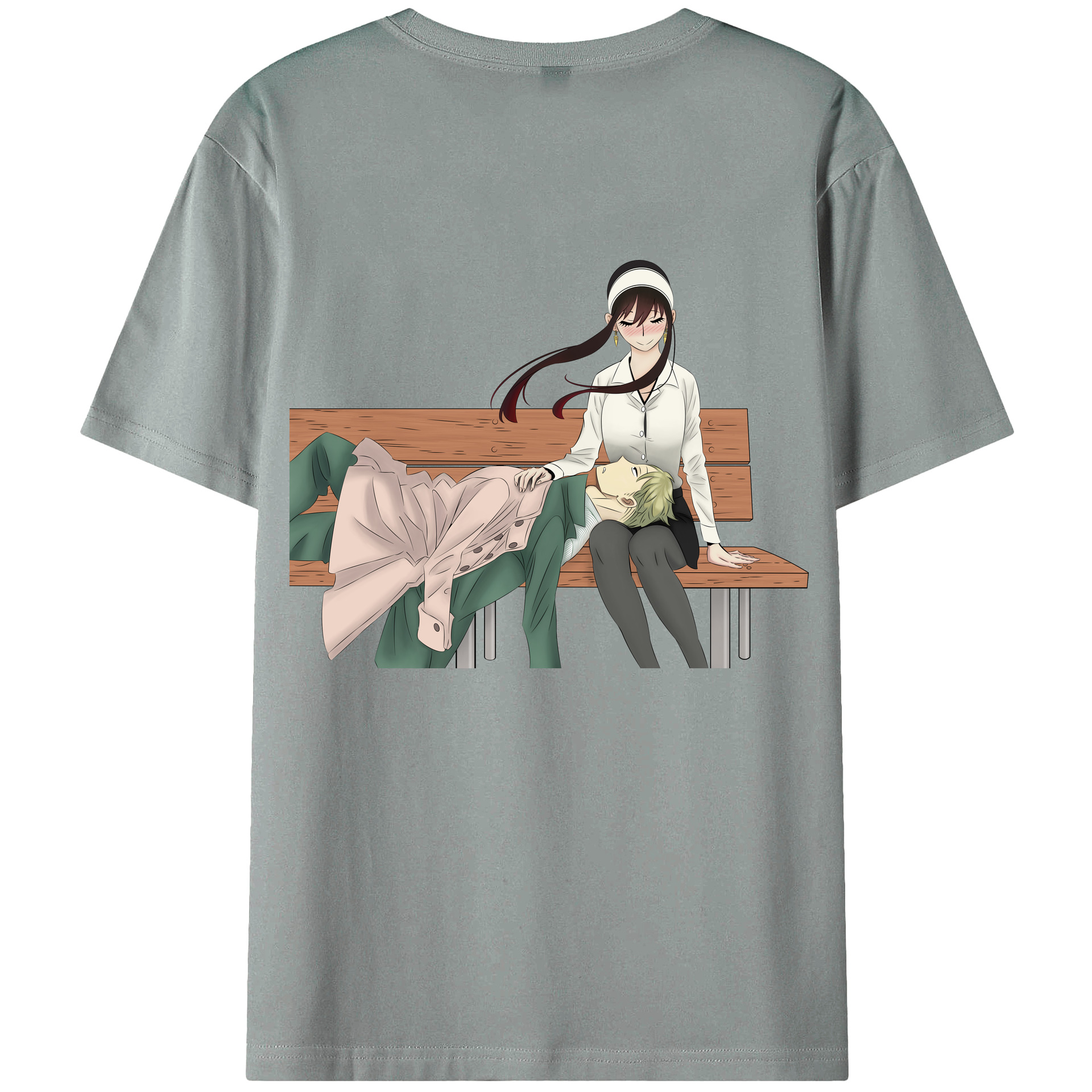 （画像用） SPY×FAMILY间谍家家酒 綿100％ メンズ半袖Tシャツ（バックプリント） 通気性